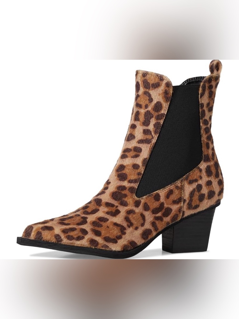 DV by Dolce Vita Jerico A Leopard Print Chelsea Bootie in Tan and Brown NWOB 6.5